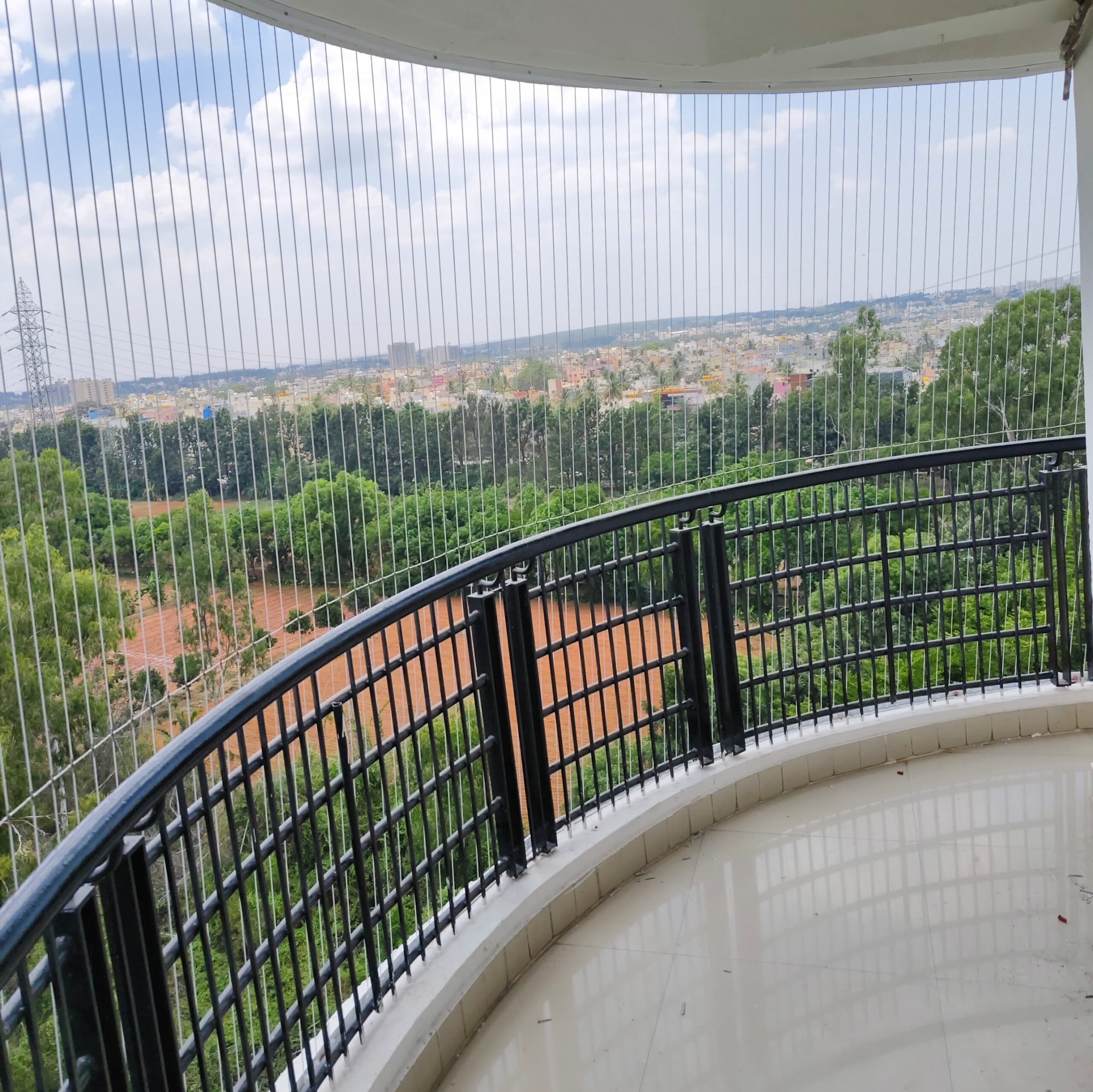 High-quality Invisible Grills for windows and balcony from RS Balcony Safety Nets 